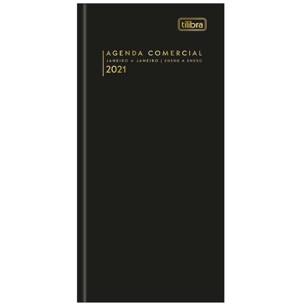 Agenda Diaria 2021 Comercial Ideale Costurada Modelo 8 123x275mm Com Fitilho E Hot Stamping Tilibra Castro Naves