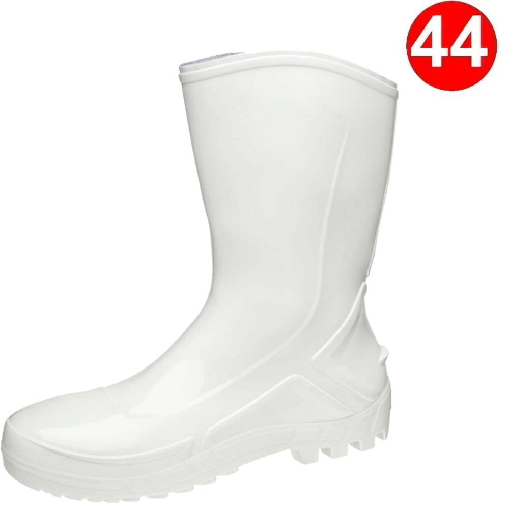 Bota de PVC Marluvas Vulcaflex Cano Alto com Forro Branca