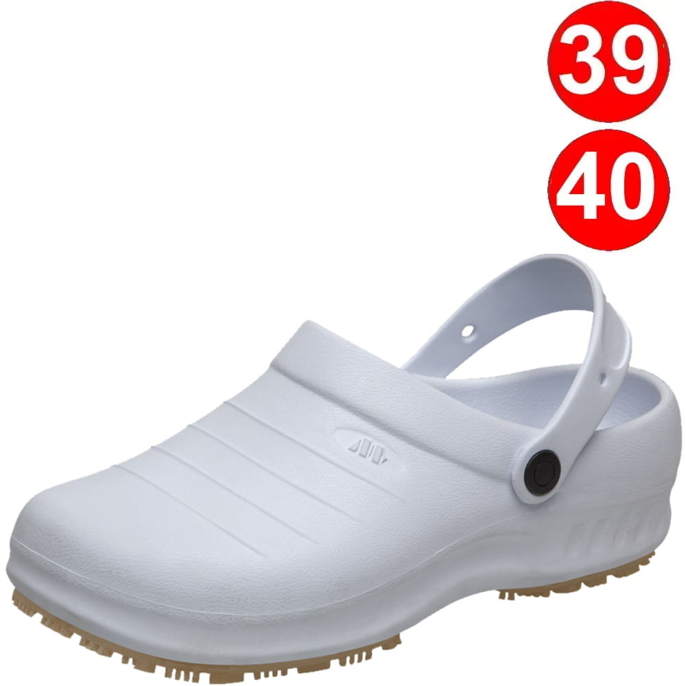 Sandália em EVA Flex Clean Marluvas Branca 102FCLEAN-BR-SC CA 39835 Nr.  39/40 - Castro Naves