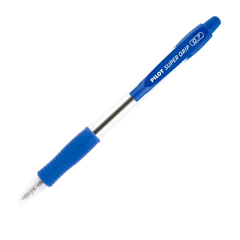 Caneta Esferográfica BPS Super Grip 0,7 Azul - Pilot