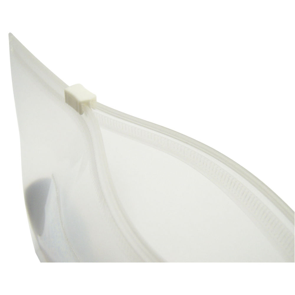 Pasta Zip Bag A5 26x18cm Cristal Liso Pct 5 Chies Castro Naves