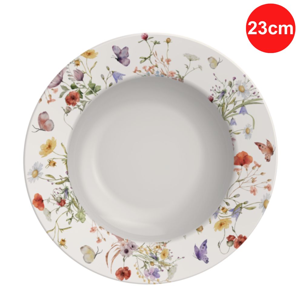 Prato Fundo em Porcelana Decorada 23cm Ana Clara Tramontina 96580/013