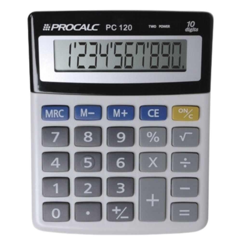 Calculadora de Mesa 10 Dígitos Procalc PC120