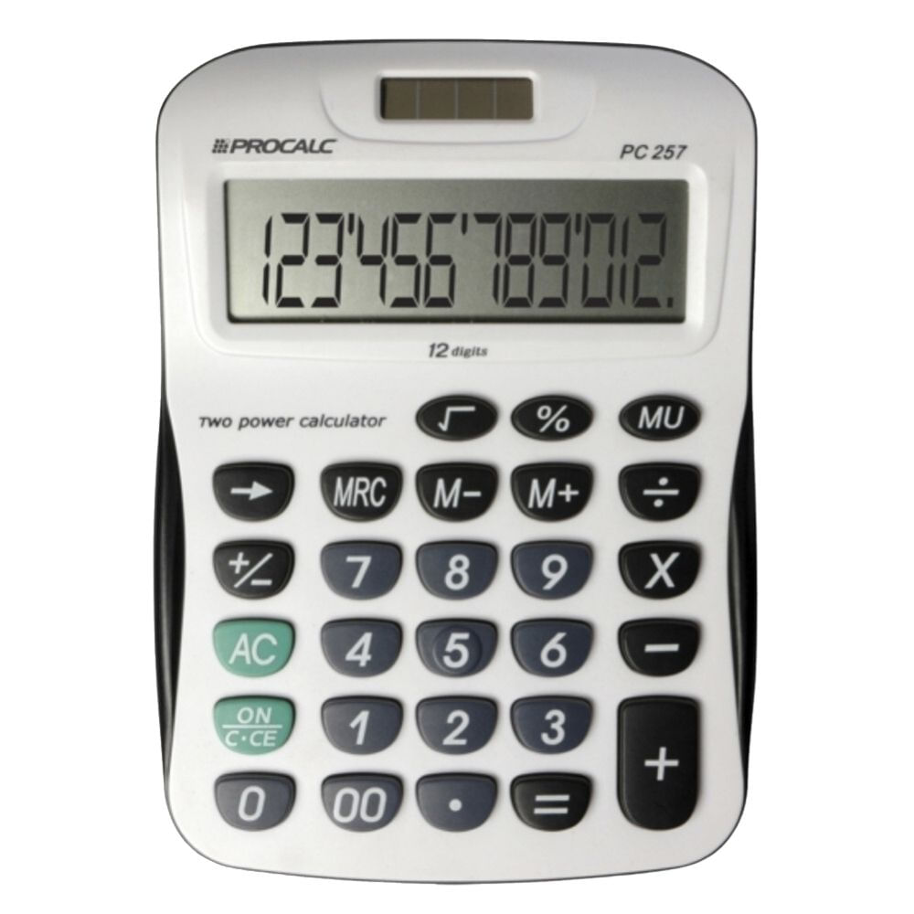 Calculadora de Mesa 12 Dígitos Procalc PC257