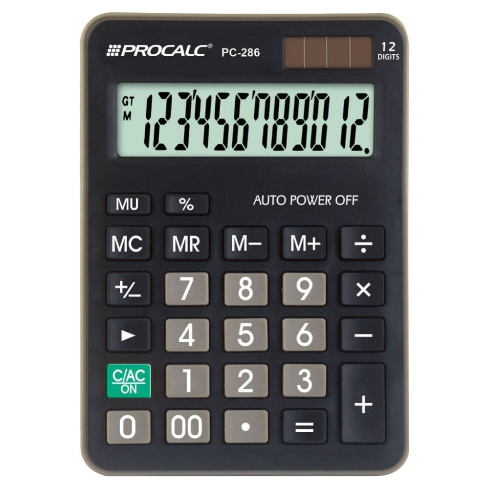 Calculadora de Mesa 12 Dígitos Procalc PC286