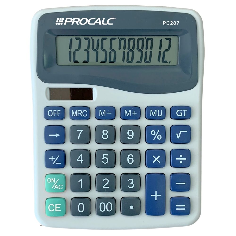 Calculadora de Mesa 12 Dígitos Procalc PC287