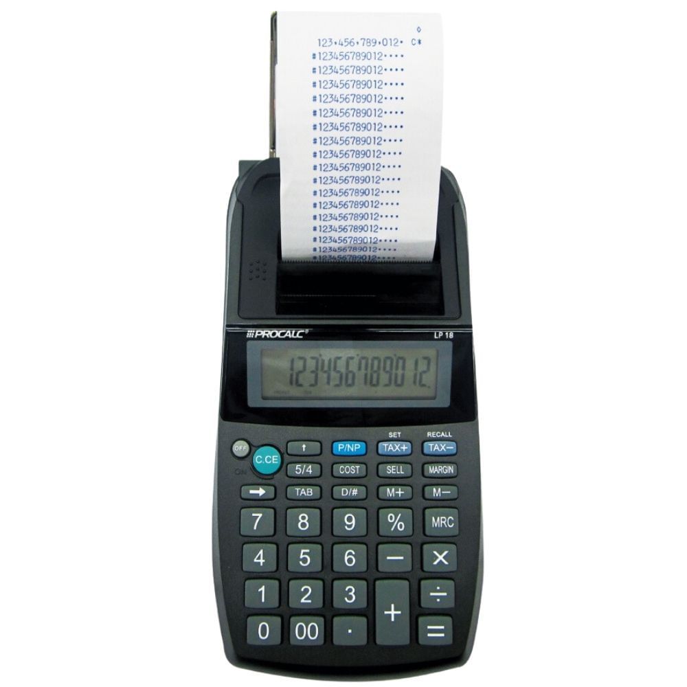 Calculadora de Mesa com Impressão 12 Dígitos Procalc LP18