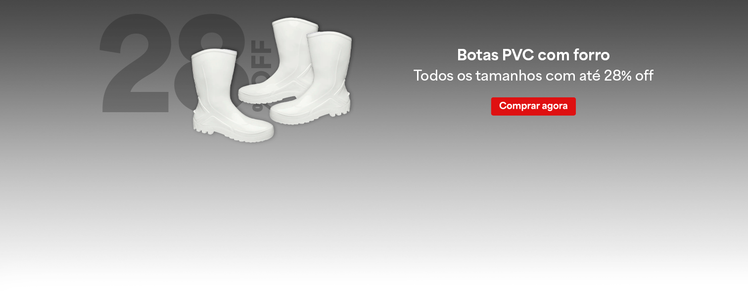 Bota PVC com forro