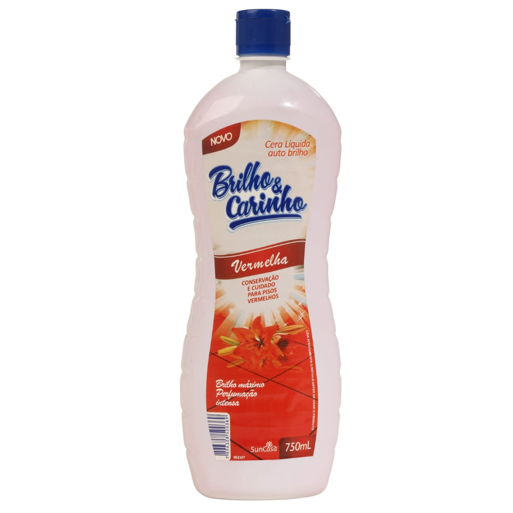 Cera Líquida Brilho e Carinho Vermelha 750ml