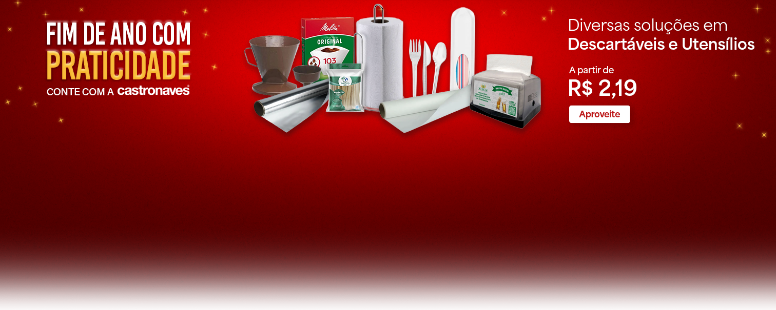 Descartáveis e utensílios